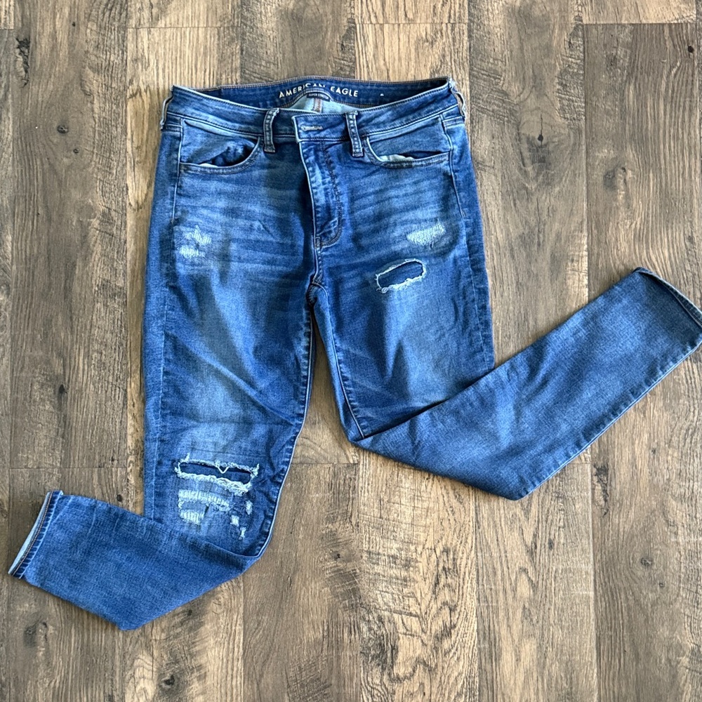 American Eagle Super Stretch Blue Denim